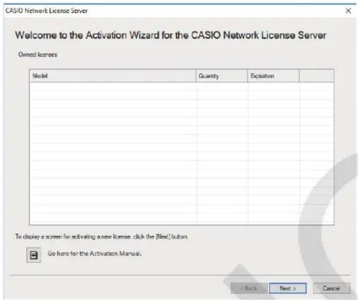 CASIO Activation - Click [License registration or status check]. - 1