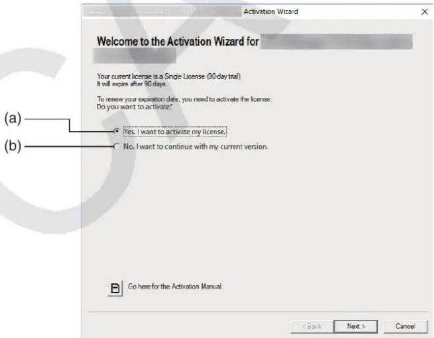 CASIO Activation - Lancer le logiciel. - 1