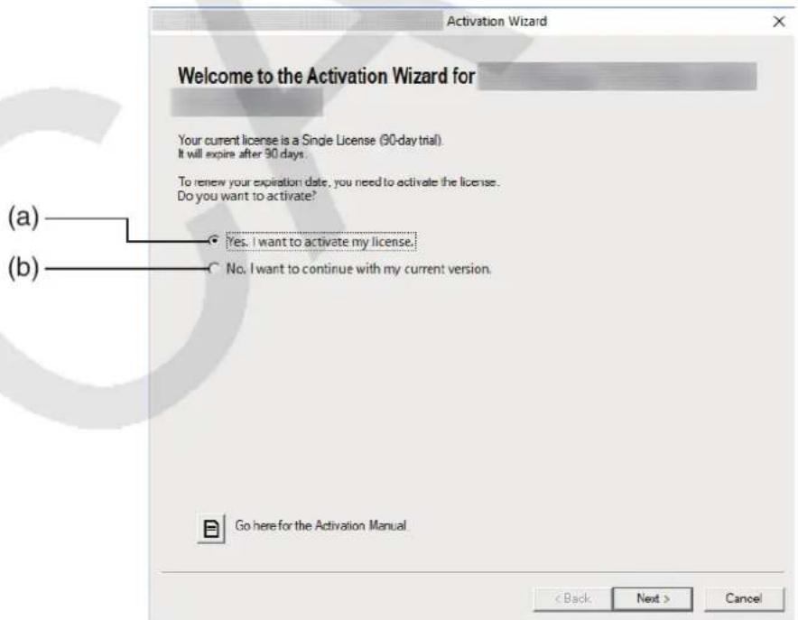 CASIO Activation - Inicie o software. - 1