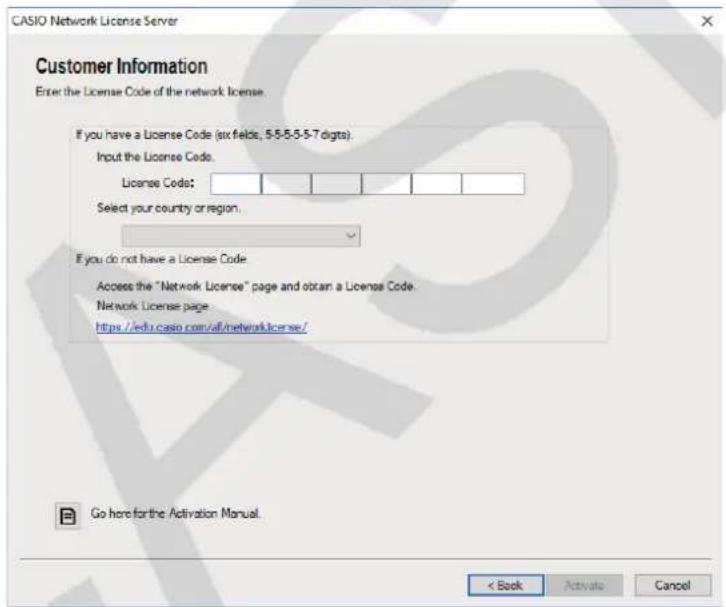 CASIO Activation - Click [Next]. - 1