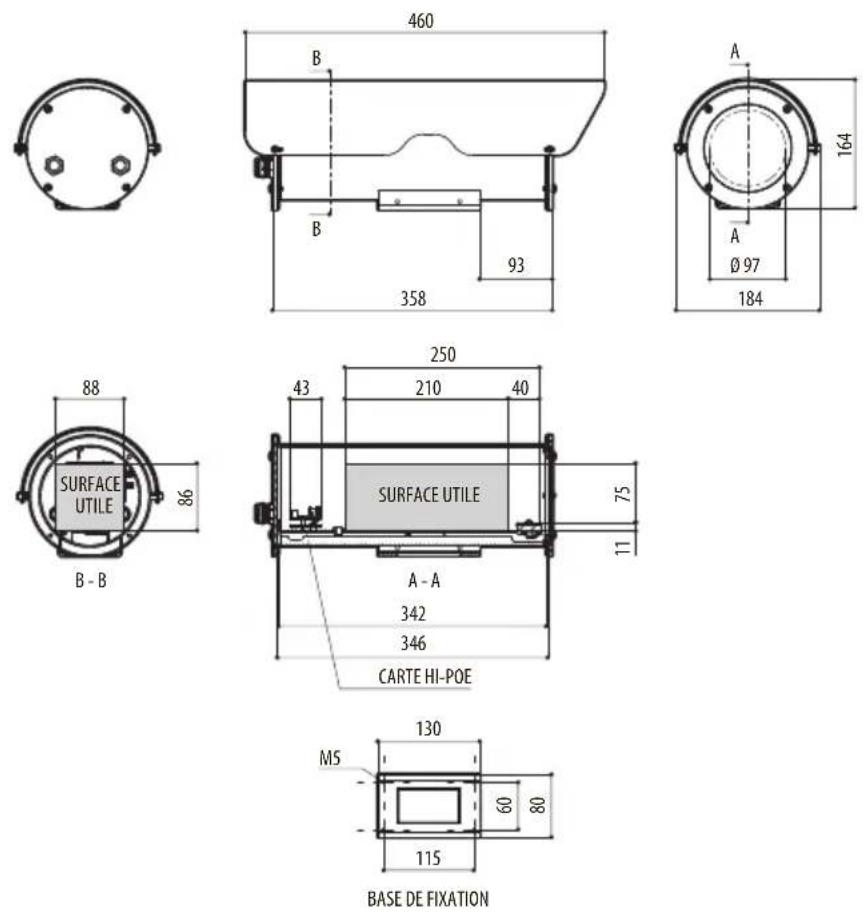 Videotec NXM36 Hi-PoE - Dessins techniques - 3