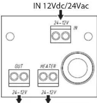 Videotec NXM36 Hi-PoE - Ausführung 12Vdc/24Vac - 2