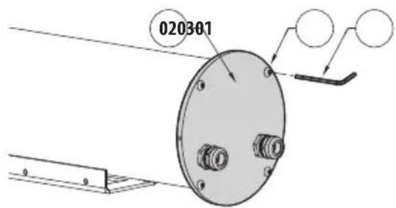 Videotec NXM36 Hi-PoE - Ouverture du caisson - 1
