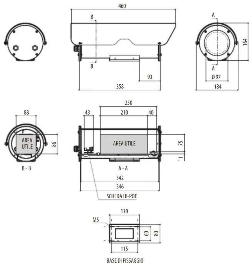 Videotec NXM36 Hi-PoE - Disegni tecnici - 3