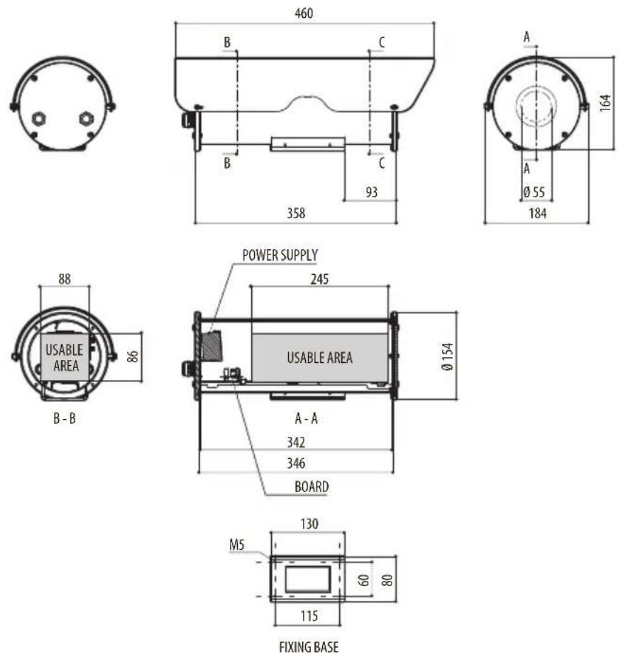 Videotec NXM36 Hi-PoE - Technical drawings - 10