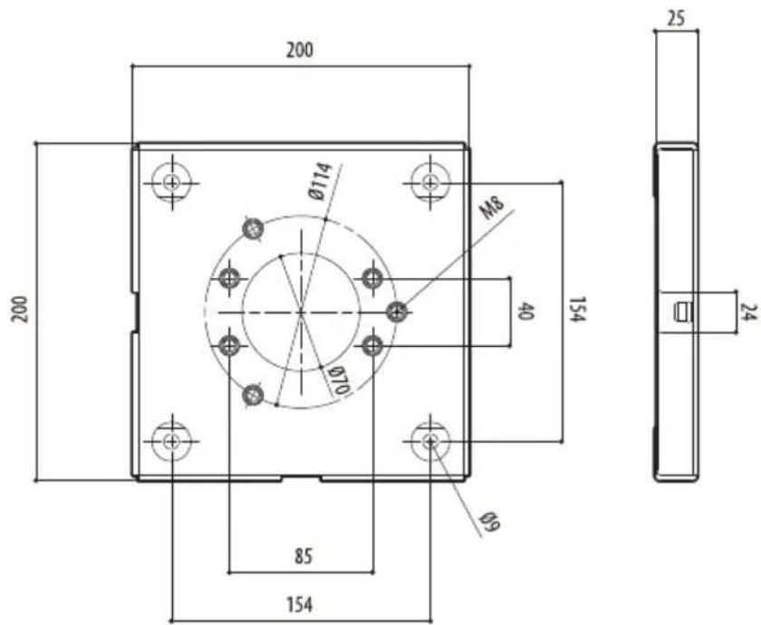 Videotec UEAW - Technical drawings - 2