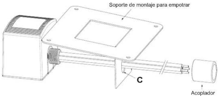 SCHNEIDER HEPD80 - Instalación Encuentre un lugar adecuado para instalar el kit de montaje para empotrar y el - 4