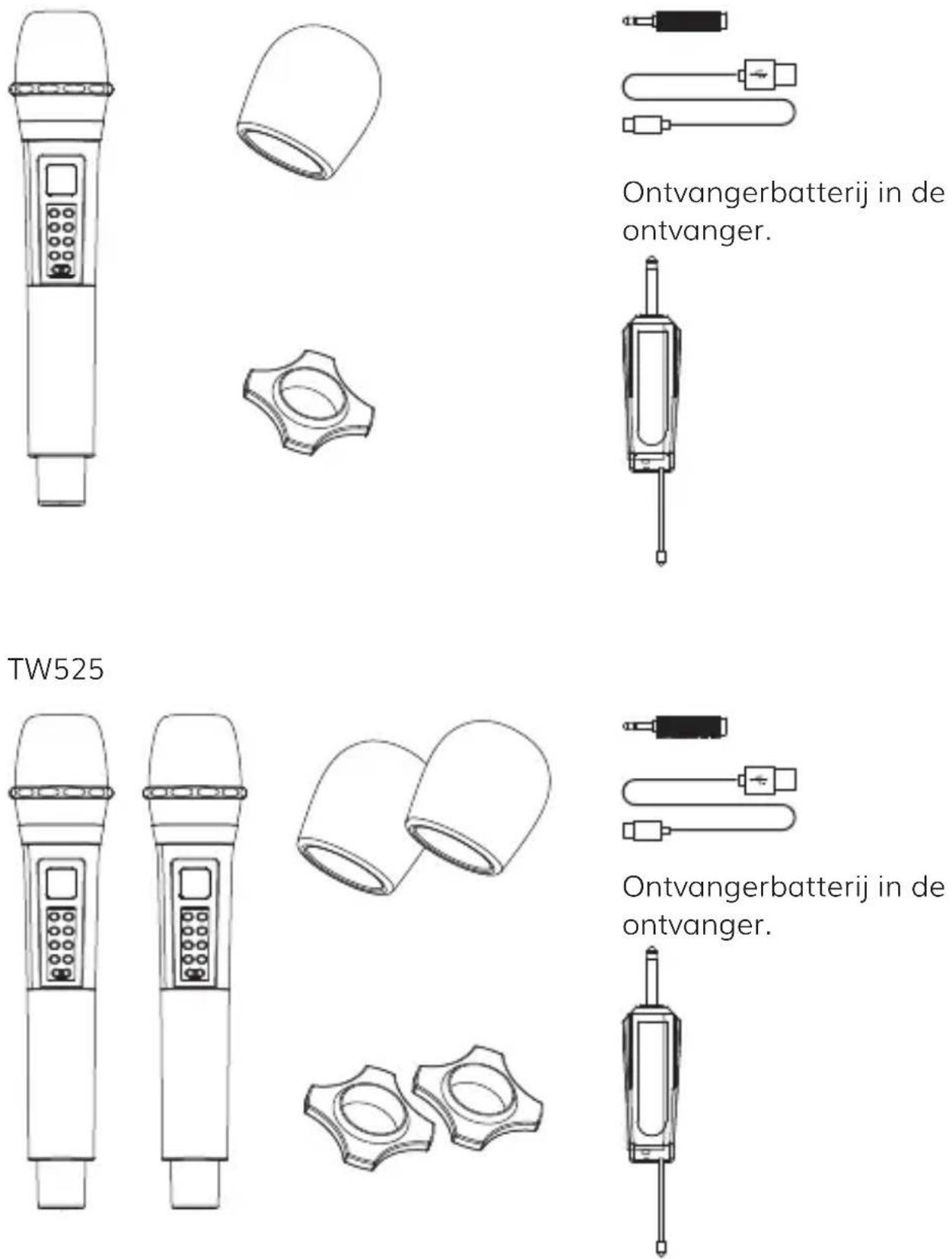 Tonor TW525 - Pakket Inclusief - 1
