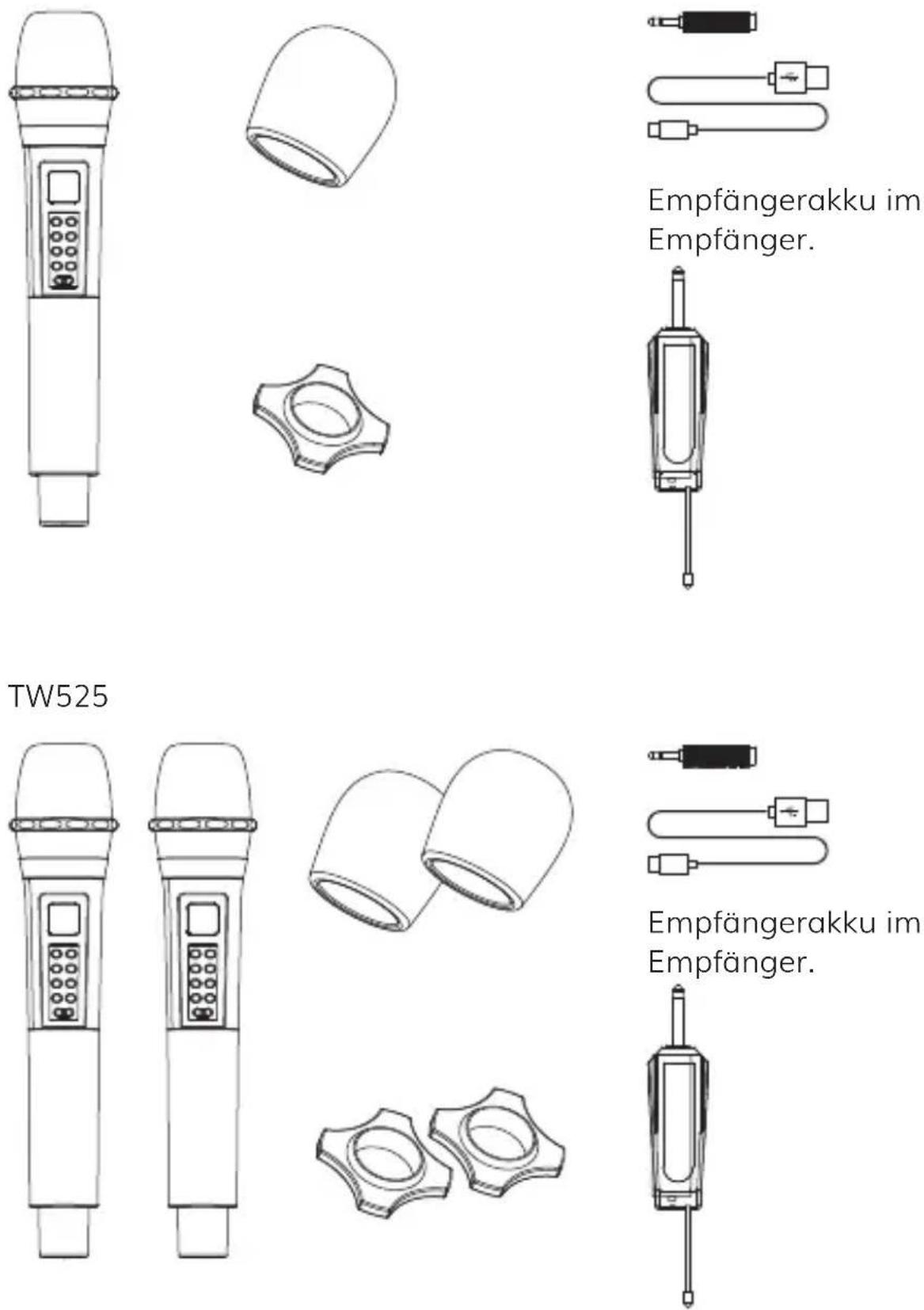 Tonor TW820 - Lieferumfang - 1