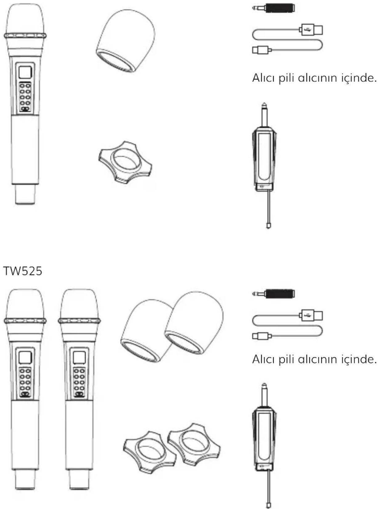 Tonor TW820 - Paket İçeriği - 1