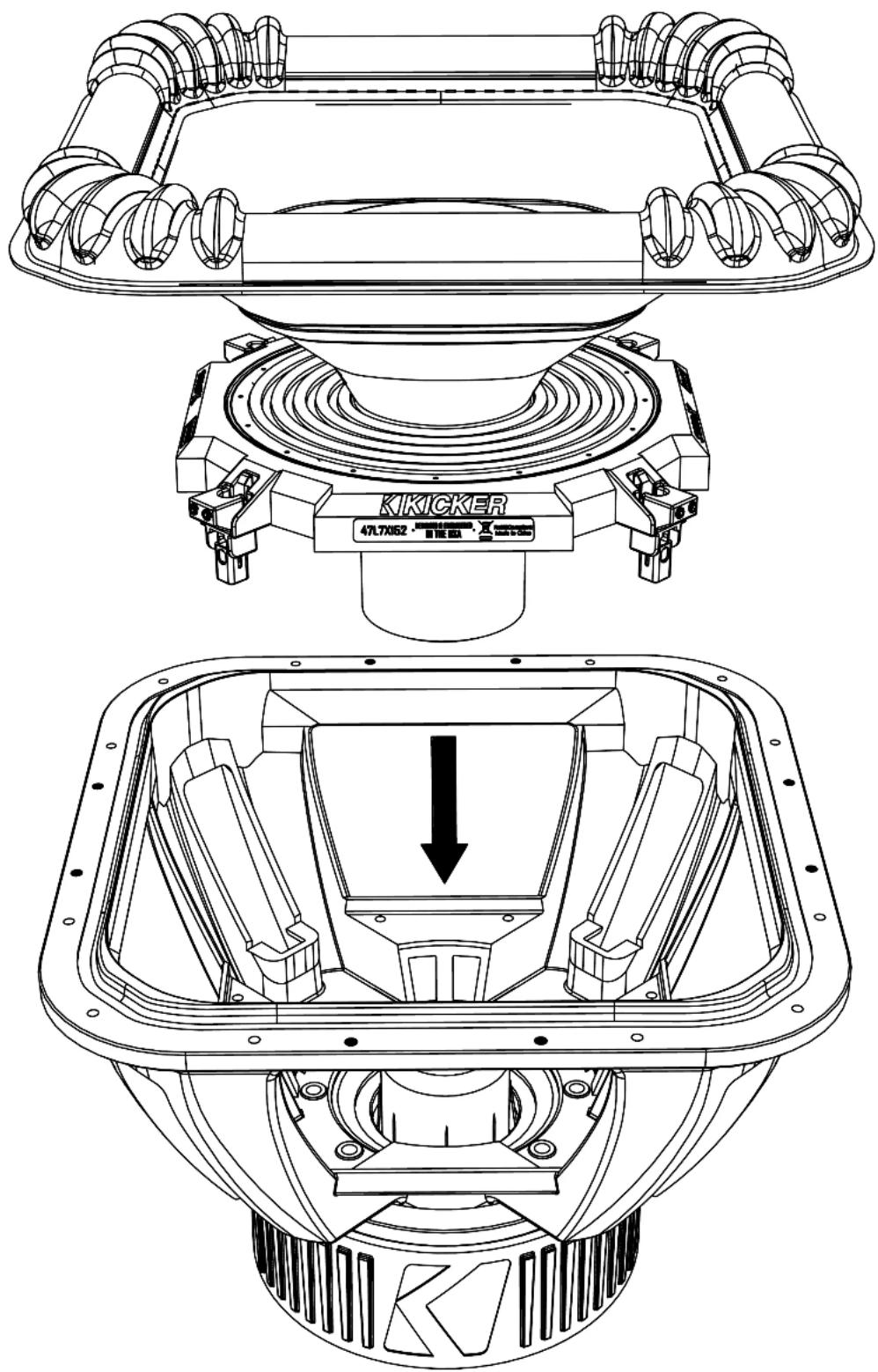 KICKER SoloX 49L7X82 - Re-Cone Kit - 8