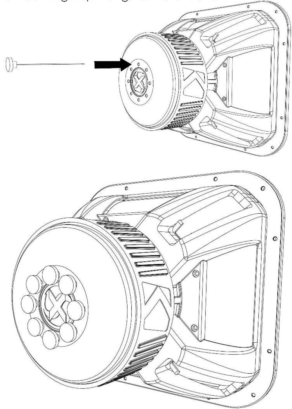 KICKER SoloX 49L7X81 - Reinigen Sie den Schwingspulenspalt und entfernen Sie alle Verschmutzungen. - 1