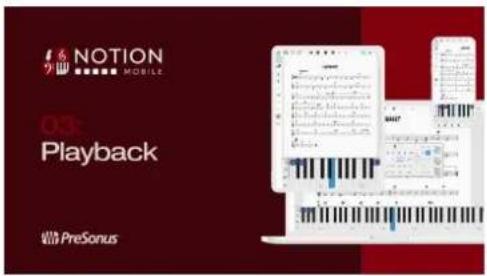 NOTION MOBILE 03: Playback PreSonus