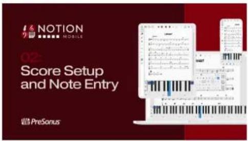 PRESONUS Notion Mobile - Page Accueil - 1