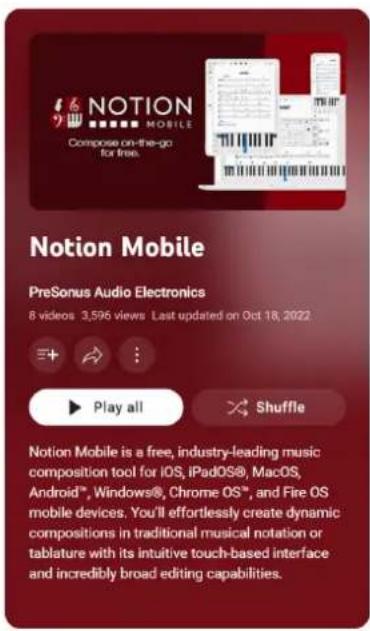 PRESONUS Notion Mobile - Prise en main - 1
