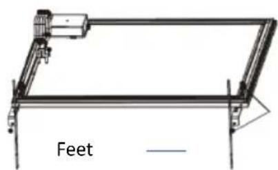 SHX SHXPIRP1200 - Installing the feet - 1