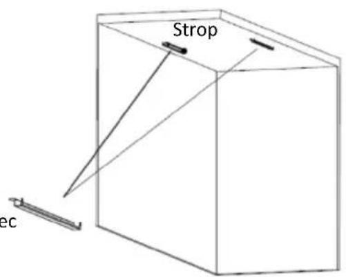 SHX SHXPIRP1200 - Montaža na strop - 5