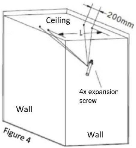 SHX SHXPIRP1200 - Ceiling mounting - 2