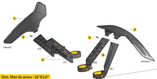 Topeak DeFender XC1 - Guide de l'utilisateur - 1