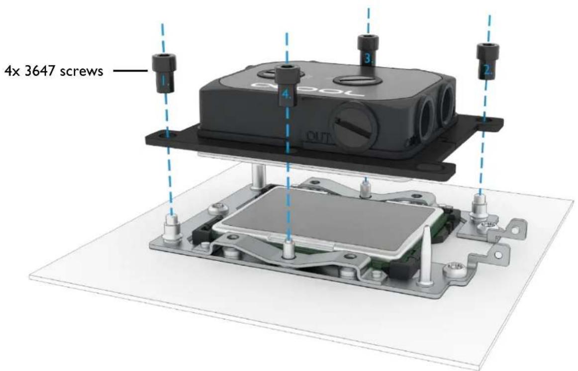 Alphacool Eisblock XPX Pro 1U - SOCKET MOUNTING - 1