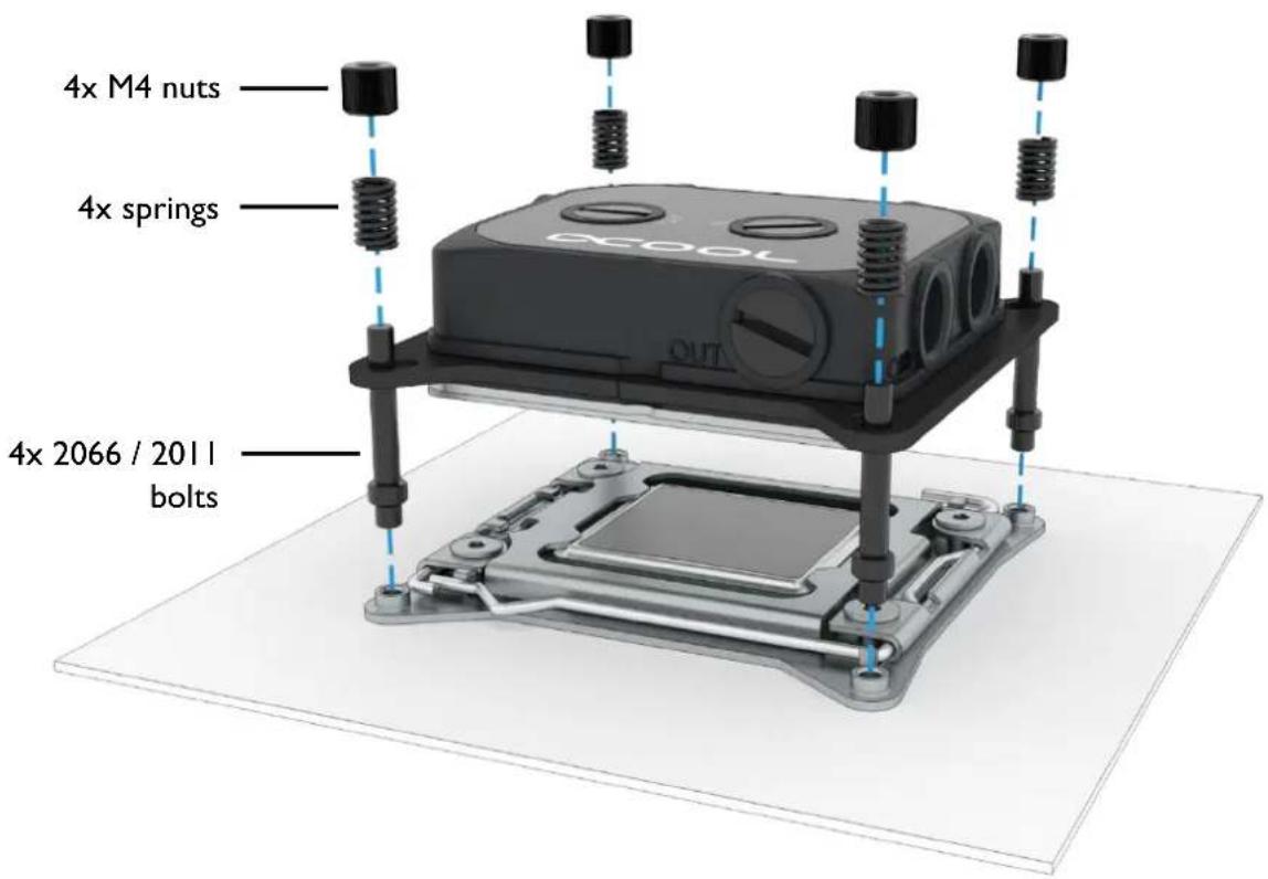 Alphacool Eisblock XPX Pro 1U - SOCKET MOUNTING - 1