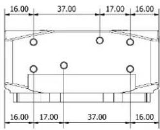 Alphacool Eisdecke D5 Dual - DIMENSIONS: EISDECKE D5 / VPP PMMA - 3
