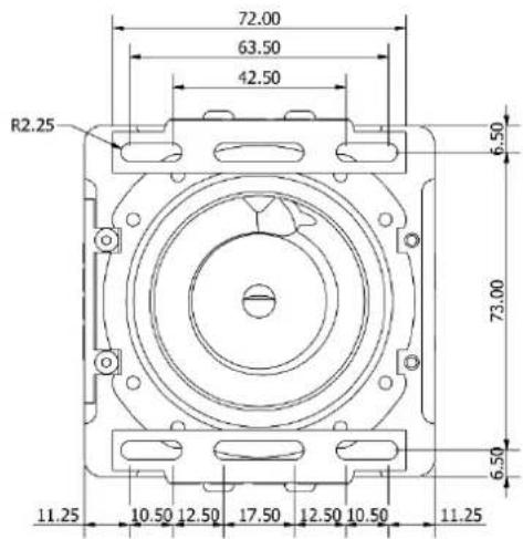 Alphacool Eisdecke D5 Dual - DIMENSIONS: EISDECKE D5 / VPP PMMA - 1