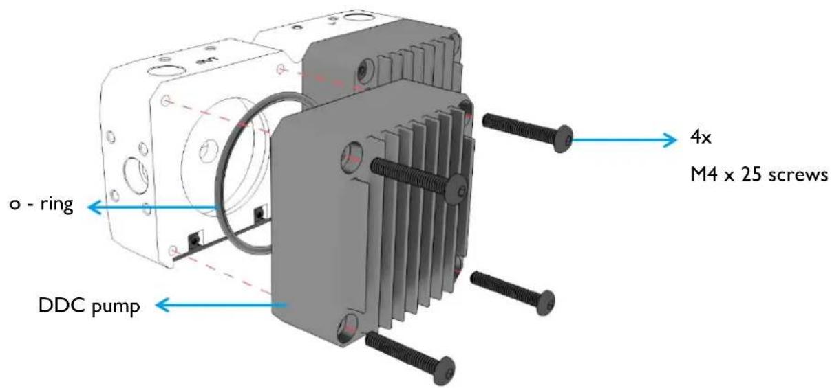Alphacool Eisdecke D5 Dual - PUMP INSTALLATION - 2
