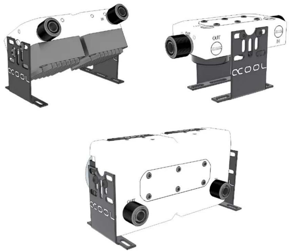 Alphacool Eisdecke D5 Dual - STAND SUPPORT INSTALLATION - 2