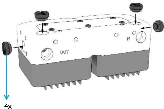 Alphacool Eisdecke D5 Dual - GEWINDEEINGÄNGE VERSCHLIESSEN - 2