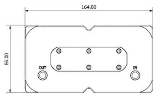 Alphacool Eisdecke D5 Dual - DIMENSIONEN: EISDECKE DUAL D5 / VPP PMMA - 2