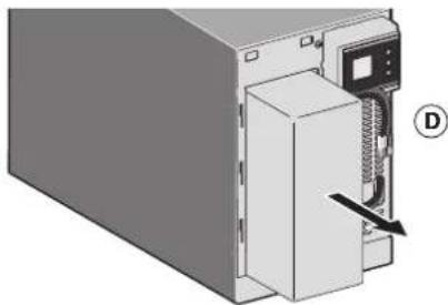 EATON 5SC1500i - Akkutelineen irrotus tornimalleista - 4