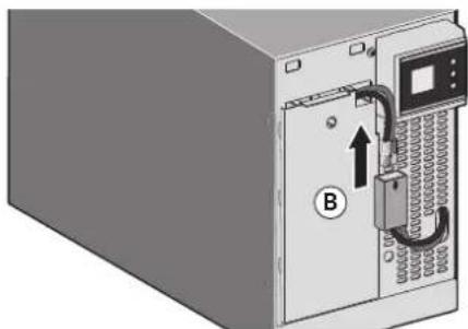 EATON 5SC1500i - Remoçao do tabuleiro suporte de bateria nos modelos em torre - 2