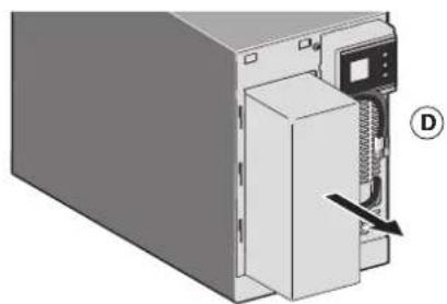 EATON 5SC1500i - Ta bort batteribehällaren på towermodellerna - 4