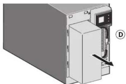 EATON 5SC1500i - Extracción de la bandeja de la bateria en los modelos de torre - 4