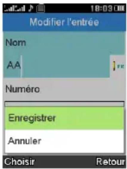 TCL Onetouch 5023 - Modifier vos contacts - 1