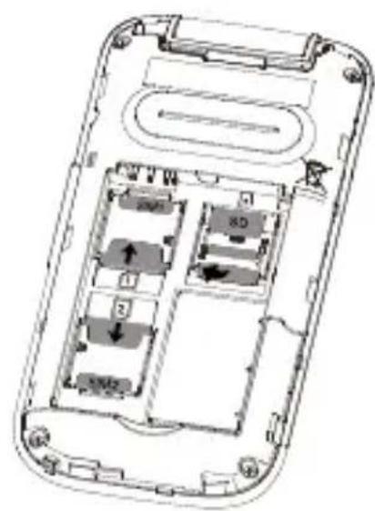 TCL Onetouch 5023 - Insérer ouPTRirer la carte SIM ou microSD - 1