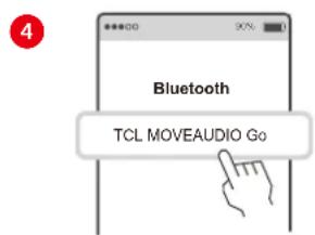 TCL MOVEAUDIO Go - Σύνδεση με μια συσκεύπβλθυθη για πρωτη φορά - 4