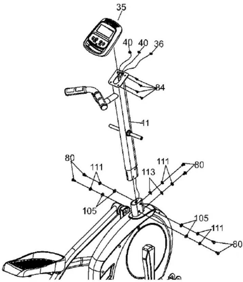 Toorx ERX-95 - ÉTAPE 1 Assemblage stabilisateur frontal et bras d'accouplement - 2
