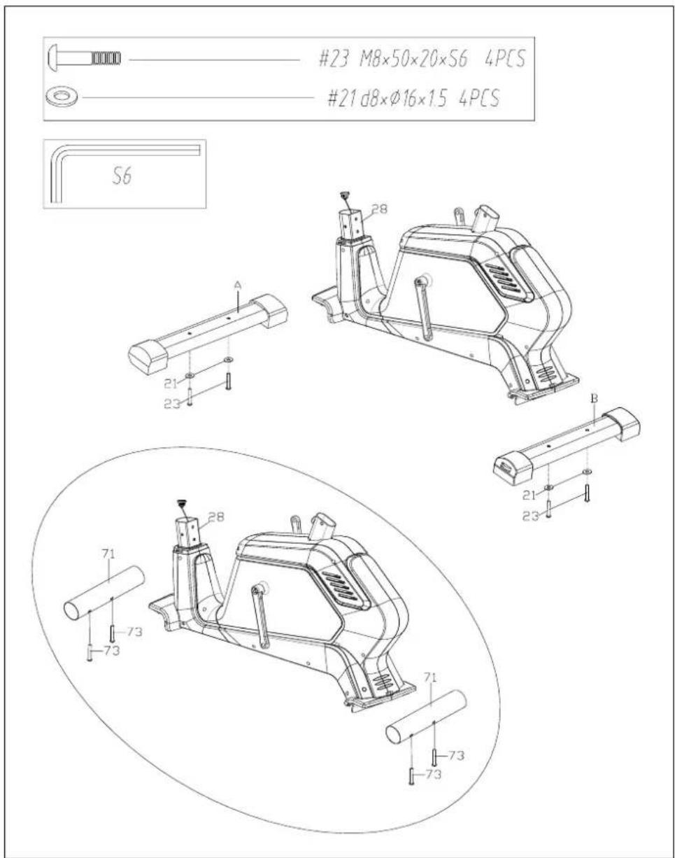 Toorx BRX-90 EVO - VUE ÉCLATÉE ET LISTE DES PIÈCES : - 3