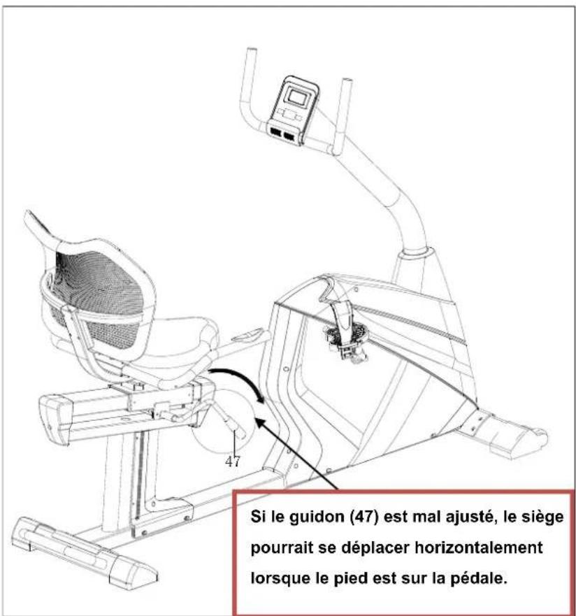 Toorx BRX-95-COMFORT - Ajustement du guidon : - 2