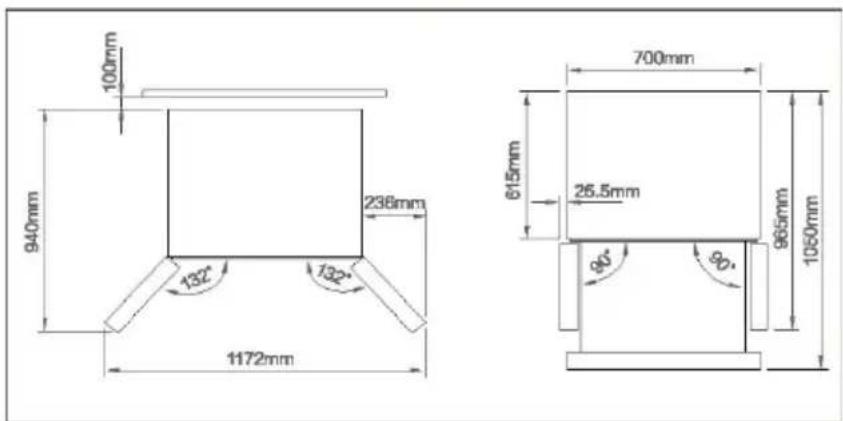 HAIER HFR3718ENPT - Spazio consigliato - 1