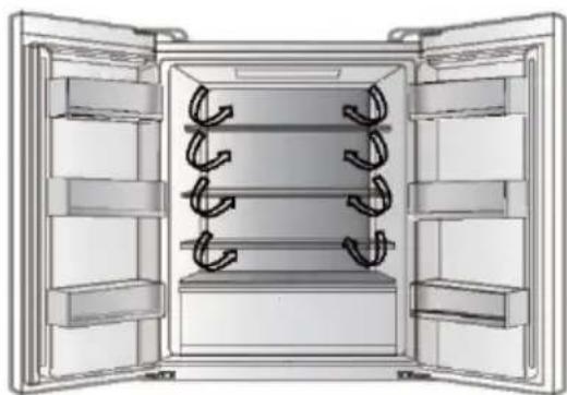 HAIER HFR3718ENPT - Κατά την αποθήκευση εμπορικά κατεψυγμένων τροφίμων, ακολουθήστε αυτές τις οδηγίες: - 1