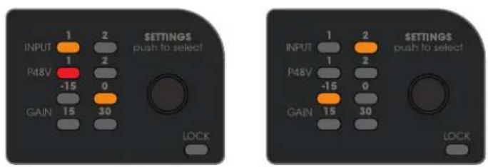 Palmer RIVER lahn - ENCODER A ROTAZIONE/PRESSIONE: SETTINGS (push to select) - 2