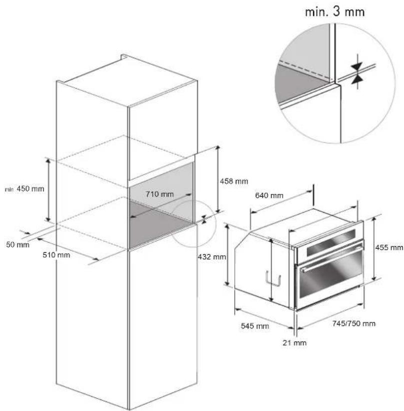 Fulgor Milano FUTO 310 TEM IX - UITSNIJDING EN AFMETINGEN 74,5 cm - 2