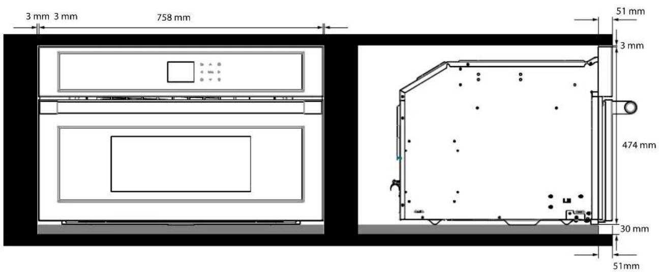 Fulgor Milano FUTO 310 TEM IX - INSTALACIÓN EMPOTRADA - 2