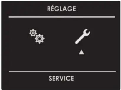 RÉGLAGE SERVICE