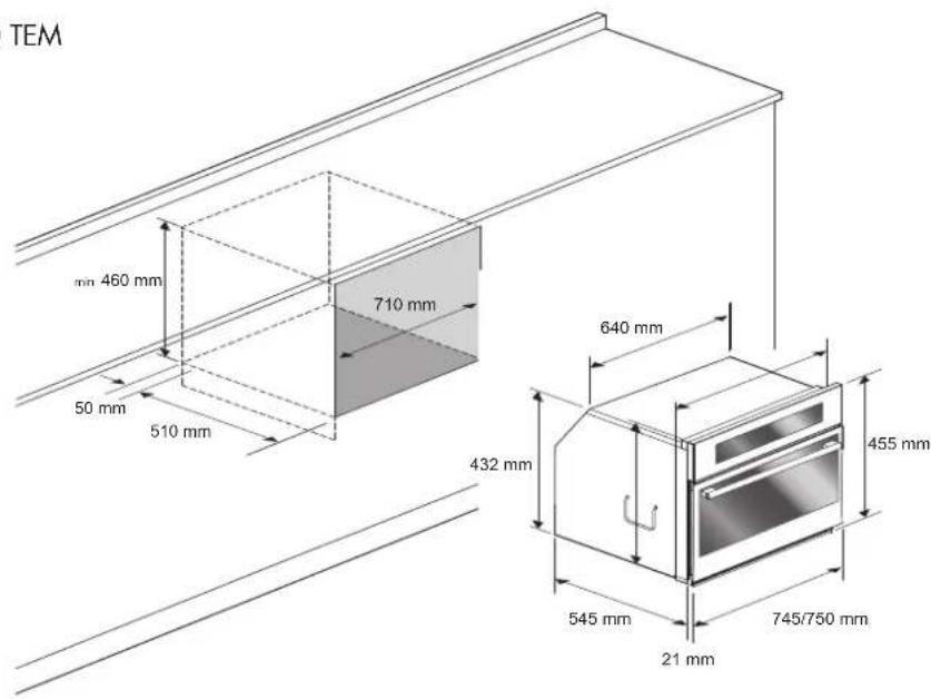 Fulgor Milano FUTO 310 TEM IX - ESPAÇO E DIMENSÕES 74,5 cm - 1