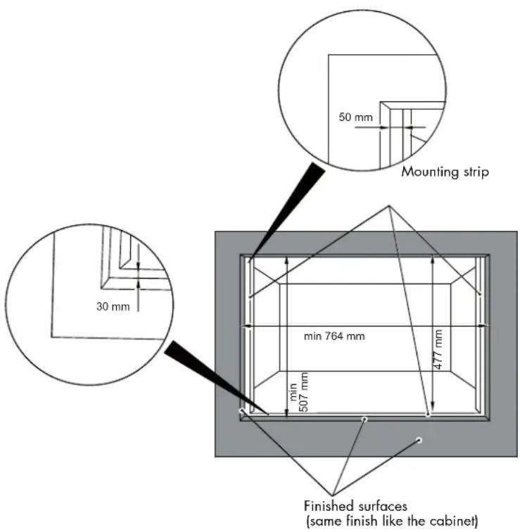 Fulgor Milano FUTMO 310 TEM IX - FLUSHMOUNT INSTALLATION - 1