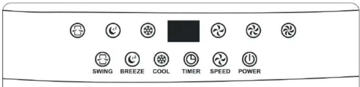 SWING BREEZE COOL TIMER SPEED POWER